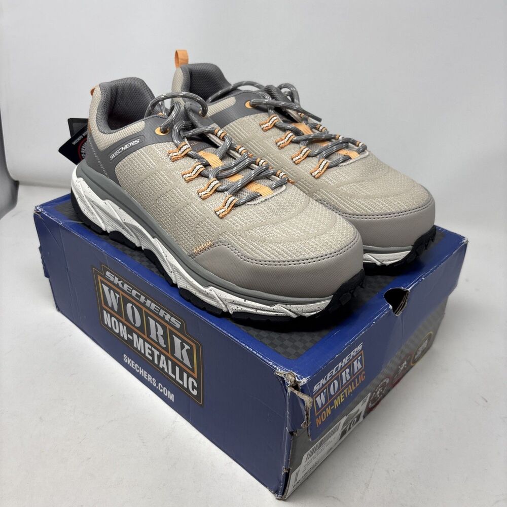 Skechers Work DLux Journey SR Nixxy Comp Toe Shoes Womens 10 Natural 108190
